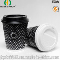 8 Oz Disposable Ripple Wall Paper Coffee Cup for Take-Away